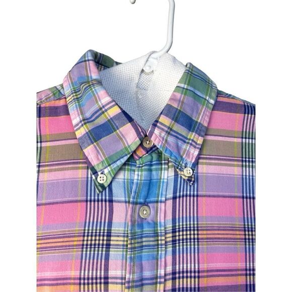 Brookes Brothers short sleeve plaid shirt button up - Picture 7 of 12